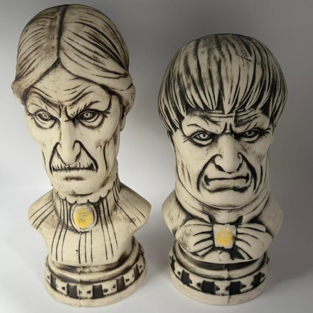 Disney Club 33  Haunted Mansion 50th Anniversary Bust Tiki mugs  Exclusive NIB